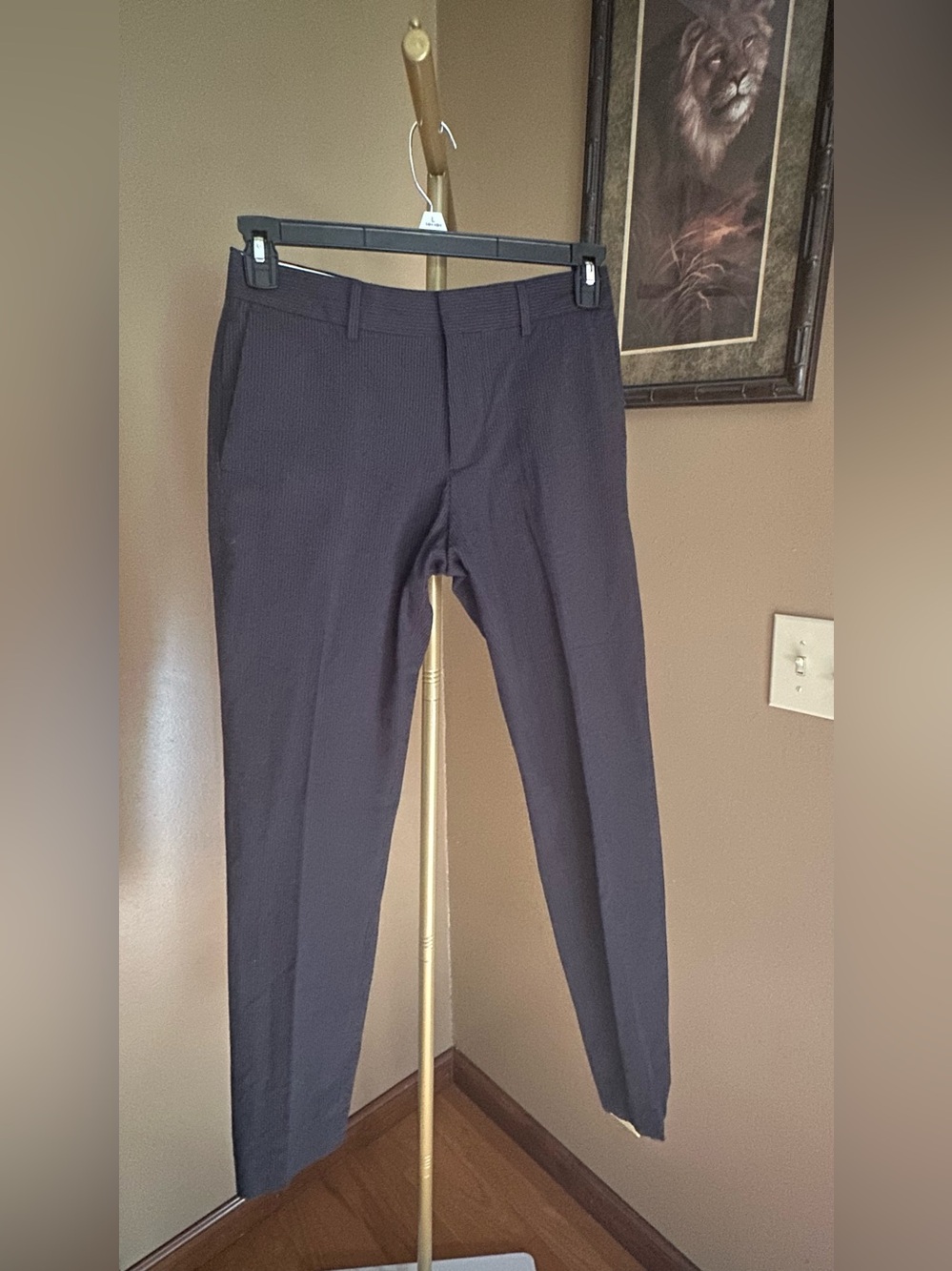 Club Monaco Women's Navy Slim Fit Soft Corduroy style Dress Pants
